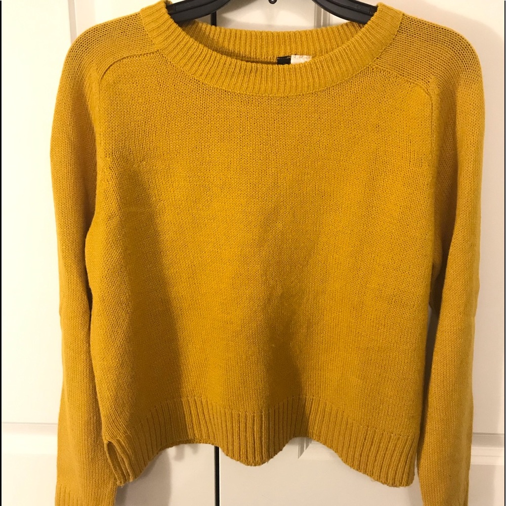 Yellow H&M knit sweater
